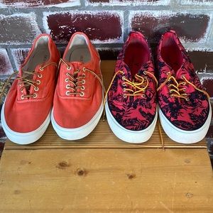 Two Pairs of Canvas Shoes Mens sz 10